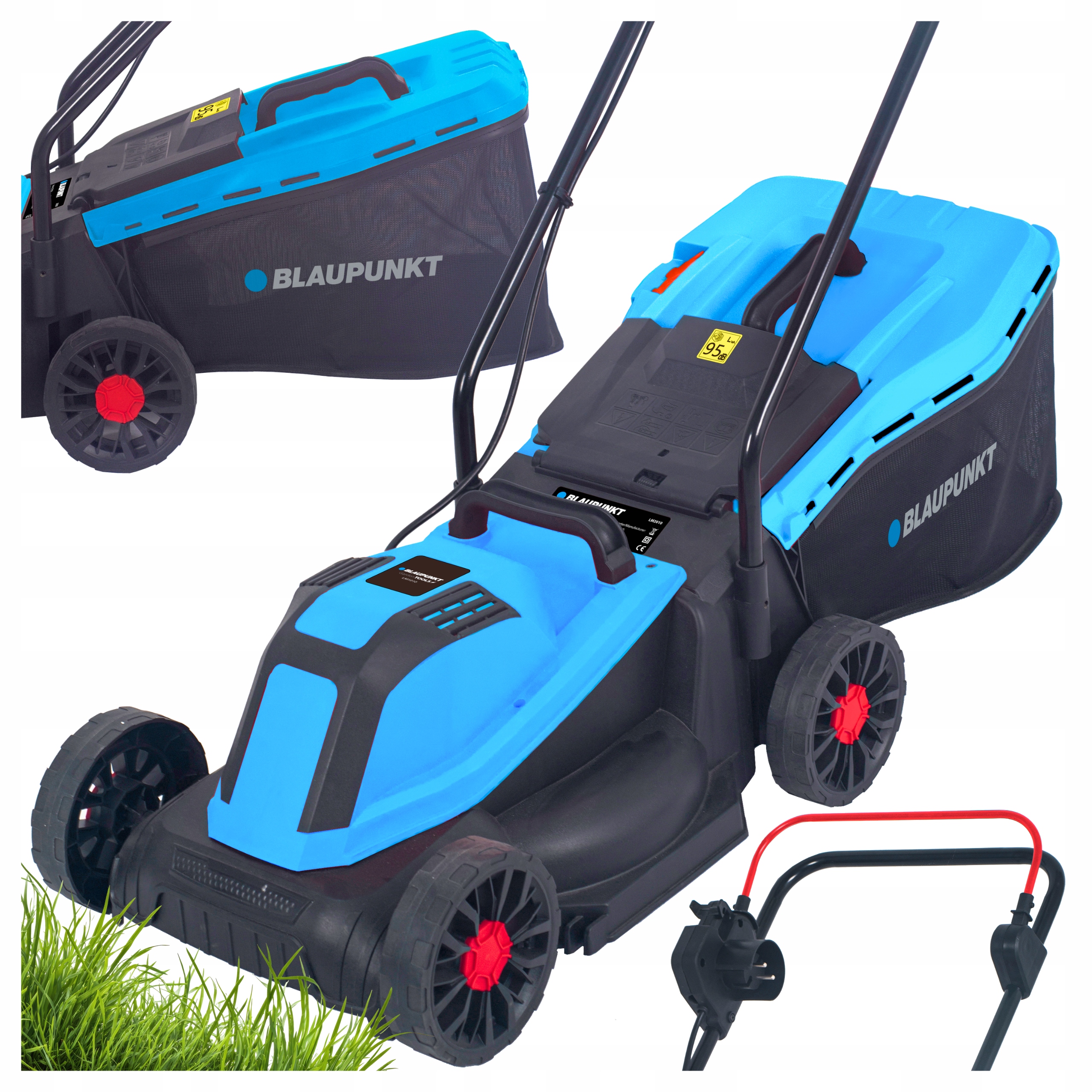 Elektrická kosačka na trávu 1800 W 33 cm 35 l LM2010 Blaupunkt